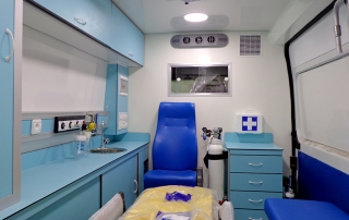 Ambulance Médicalisée sur Fourgon Type Fiat Ducato