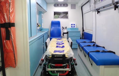 Ambulance Médicalisée sur Fourgon Type Fiat Ducato